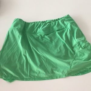 Pretty green tennis skirt